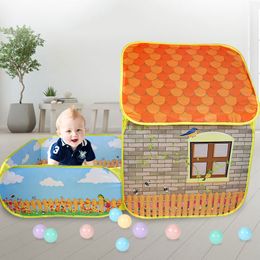 Play Tent Toys Ball Pool For Children Kids Ocean Balls Pool Garden House Foldable Kids Toy Tents Playpen Tunnel Play House