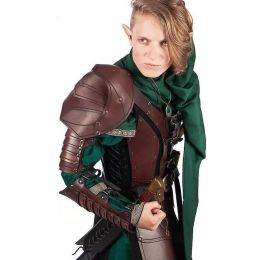 Mediaeval Viking Knight Shoulder Armour Steampunk Gothic PU Leather Pauldrons Gladiator Pirate Elf Cosplay Costume Props Spaulders