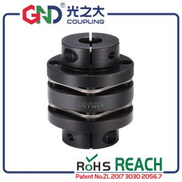 Shaft Couplings Steel Stepped GND Double Disc Steps Clamp Series 45# Flexible Coupler for Step Motor Couples