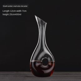 Free Glass Wine Decanter Design Snail Style Red Carafe Lead Superior Aerator WY615