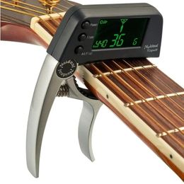 Meideal TCapo20 Quick Change Key Capo Tuner Alloy Material for Acoustic Electric Guitar Bass Chromatic