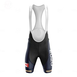 2020 Spain Mountain Bike Professional Team Shorts Summer Road Bike 19D Rubber Pad White Cycling Bib Mens Ciclismo Masculino