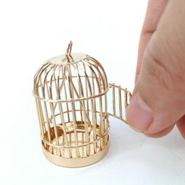 1/12 Doll House Miniature Metal Bird Cage Furniture Room Scene Accessory Decor