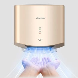 Dryers interhasa! Automatic Hand Dryer with HEPA Filter Samrt Sensor Hand Dryer for Toilet Commercial Automatic Bathroom Dryers