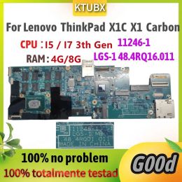 Motherboard For Lenovo ThinkPad X1C X1 Carbon Laptop Motherboard.112461 LGS1 48.4RQ16.011 With I5 I7 3th Gen CPU.8GB RAM 100% fully tested