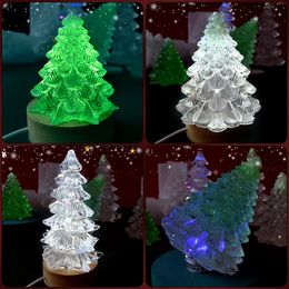 DIY Crystal Epoxy Resin Mould Three-dimensional Christmas Tree Candle Set Ornaments Silicone Mould