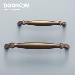 Dooroom Brass Furniture Handles Wardrobe Dresser Cupboard Shoe Box Cabinet Drawer Pulls New Classic Pastoral European Knobs