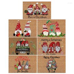 Carpets Christmas Floor Mat Non-Slip Entrance Carpet Door Decoration Cartoon Pattern Text Letters Doormat Home