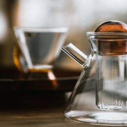 Ins Creative Nordic Teapot High Borosilicate Glass Transparent Heat Resistant Tea Pot Set Philtre Coffee Pot Office Set Home Tool