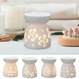 Candle Holders Oil Burner Ceramic Essential Furnace Warmer Tealight Candles Holder Diffuser Fragrance Tray Stoves