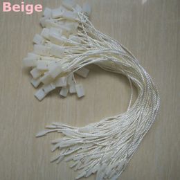 1000pcs/lot , 7 inches clothing Polyester seal cords for swing tags rope Hang tag square strings Grey/White/Black