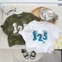 T-shirts Boys Girls T-shirts 2024 Summer Children Cotton Clothes Tops For Baby Casual Sports T-shirt Kids Jogging Outfits Toddler Costume 240410