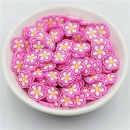 20g 10mm Flower Polymer Clay Slices for DIY Crafts Plastic Klei Mud Particles Plum Blossom Clays