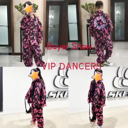 Children'S Dance Clothes For Girls Tops Pants Flame Suit Boys Modern Dancing Outfit Costume Kids Jazz Hip Hop Clothing SL5607