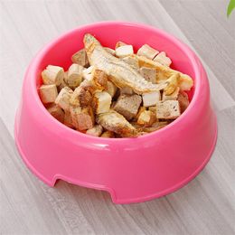1Pcs Dog Cat Bowl Plastic Pet Food Feeder Household Pet Supplies Feeding Accessories