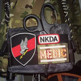 Medic Allergy Embroidery Patches NKDA LATEX PENICILLIN MILITARY Tactical Badges For Clothes Bag Jacket Appliques Decor