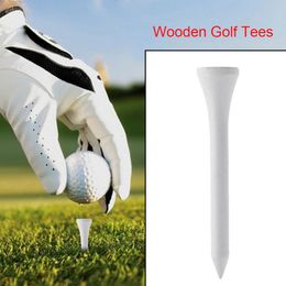 Hot Sale 50 Pcs Durable Hardwood Golf Tees Bamboo 83mm 70mm 54 mm Balls Holder Training Aids for Golfer Drop Shipping