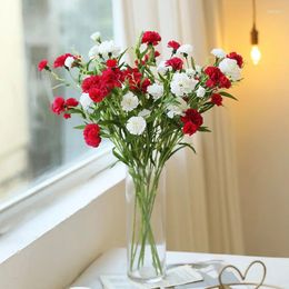 Decorative Flowers 5/10pcs Carnation Outdoor UV Resistant No Fade Artificial Flower Silk Forever For Home Party Wedding Decor
