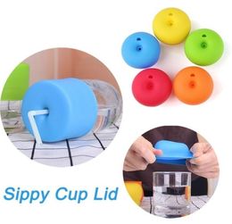 New Silicone Sippy Cup Lids Straw SpillProof Cup Cover for Water Bottle Mason Jar Baby Toddler6440312