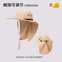 Summer Sunshade Men Women Outdoor Mountaineering Fishing Sunscreen for Neck and UV Protection Big Eaves Hat