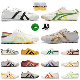 2024 Trainer Tiger Mexico 66 Platform Running Shoes Chaussure Low Combination Outdoor Shoe OG Summer Loafers Onitsukass Asix Parchment Beige Japan Leather Sneaker