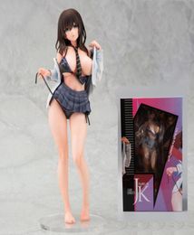 Anime DAIKI Mataro Wet NURE JK Kuromine Aya Sexy Girl PVC Action Figure Japanese Toy Adult Statue Collection Model Doll Gifts Q0523991528