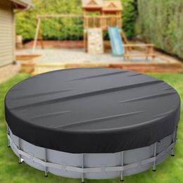 Pool Cover Round Oxford Cloth Swimming Pool Hot Tub Cover Outdoor Bubble Blanket Accessories Playing Relax Tool Garden Cover