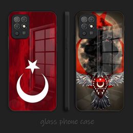 Turkey Turkish Flag Phone Case Glass For Huawei P30 P40 P50 P20 ProPlus Lite Mate 40Pro 30 20 Nove 9SE 9 8 7 Pro Cover