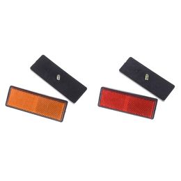 2pcs Motorcycle Accessories Reflector Sticker Plastic Safety Warning Reflectors Night Safety Mark for Car Motorcycle Truck Bike