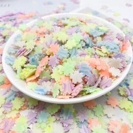 Luminous Rabbit Butterfly Cherry Blossoms Slices Polymer Clay Sprinkle Night Soft Pottery for Toys DIY Crafts Filler Accessories