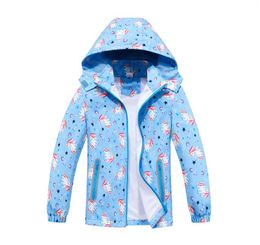 Jackets Girls Rain Lightweight Waterproof Hooded Mesh Raincoats Windbreakers For Kids