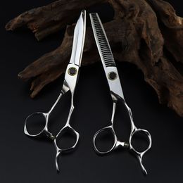 Professional JP440c steel 6 '' Black Bearing cut hair scissors haircut thinning barber makas cutting shears hairdresser scissors