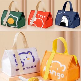 Portable Lunch Bags Lunch Box Thermal Lunch Food Bags for Children Cooler Handbag Thermos Container Storage Bag For Women Kids