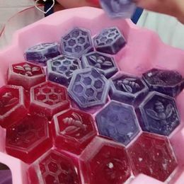 Honeycomb Silicone Moulds Handmade Fondant Chocolate Baking Ice Cube Cake Bee Mould Candles Soap Resin Mould Cake Decorating Tools