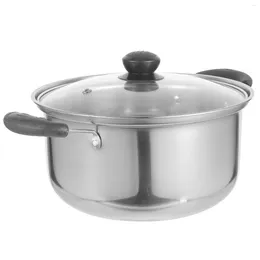 Double Boilers Stainless Steel Soup Pot Multi Use Pan Boiling Water Single Handle Cooking Pans Stock Kitchen Supplies Steam