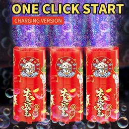 Sand Play Water Fun Fireworks bubble machine on the ground Automatic water supply electronic automatic landing Spring Festival gift New Year toys L47