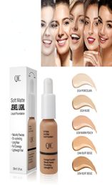 Concealer Cream Light Foundation Soft Matte Long Wear Liquid Foundation Brightening Full Cover Oil Control Stage Makeup Beauty Girl 30g3870130