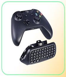 24G Mini Bluetoothe Wireless Chatpad Test Message Qwerty Keyboard for Xbox ONE Slim Controller Keyboards USB Receiver1179355