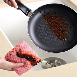 Thick Kitchen daily dish towel, dish cloth, kitchen rag, non-stick oil, thickened table cleaning cloth, absorbent scouring pad