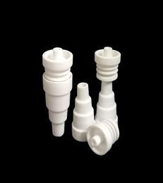 Domeless Ceramic Nail 10mm14mm 18mm 6 in 1 Chinese Ceramics Nais Banger Nail for Vaporizer Vaping Ceramic E Naill Smoker Access4073634