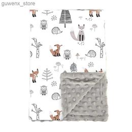 Blankets Swaddling Winter Baby Swad Blanket Swad Lin Soft Dudu Blanket Photography Accessories Newborn Crib Y240411