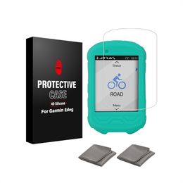 CHOOEE Bicycle Computer Cover For Garmin Edge 530 830 Bike Stopwatch Protective Case Silicone Tempered Glass Film Tempered Glass