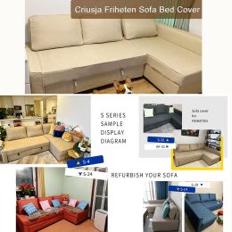 CRIUSJA Sofa Cover for FRIHETEN Sofa Cover funda sofa chaise lounge Cover Protective Sofa Cover L Shape