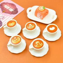 6pcs Miniature Dollhouse drink Mini milk Tea Coffee Cup for Barbies Blyth Doll Housep Accessories Toy