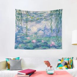 Tapestries Water Lilies Claude Monet Fine Art Tapestry Holiday Decorations Christmas Living Room
