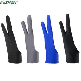 Two Finger Anti-fouling Glove For Tattoo Tool Artist Drawing & Pen Graphic Tablet Pad Household Gloves Right Left Hand Glove