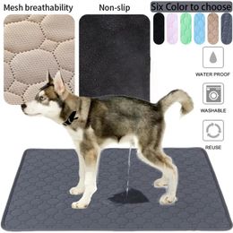 Reusable Dog Pee Pad Blanket Absorbent Diaper Washable Puppy Training Pad Pet Bed Urine Mat for Pet Car Seat Cover Pet Supplies 240411