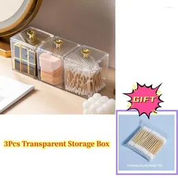 Storage Boxes Makeup Brush Transparent Box Luxury Cosmetic Organizer Lipstick Eyebrow Pencil Holder Eye Shadow