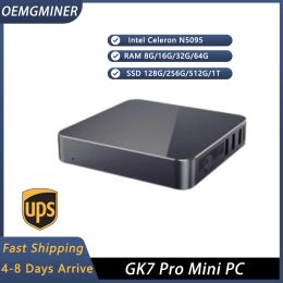 Chain/Miner GK7 Pro Intel N5095 Mini PC: 8GB/16GB RAM, 128GB/512GB SSD, 4 Cores, Win10/Win11/Ubuntu/Linux, Best Gamer/Office/Business PC