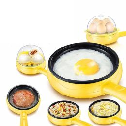 Pots Breakfast Artefact Automatic Power Off Omelette Boiled Egg Steamed Egg Electric Omelette Pot DoubleLayer Mini Electric Frying Pan